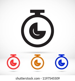 Vector icon stopwatch 10 EPS