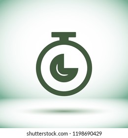 Vector icon stopwatch 10 EPS
