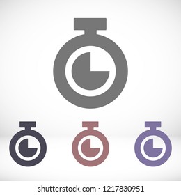 Vector icon stopwatch 10 EPS