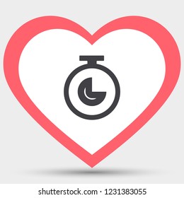 Vector icon stopwatch 10 EPS
