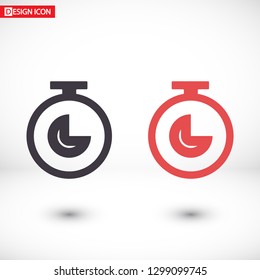 Vector icon stopwatch 10 EPS