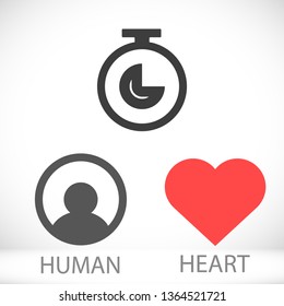 Vector icon stopwatch 10 EPS