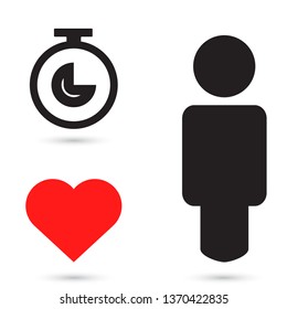 Vector icon stopwatch 10 EPS