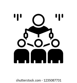 Vector icon for storyteller
