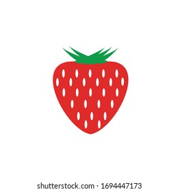 Vektorillustration Symbol der Erdbeerfrucht auf EPS10
