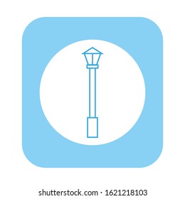 vector icon, street lamp shape