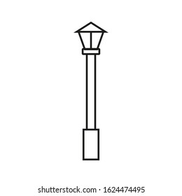 vector icon, street lamp shape