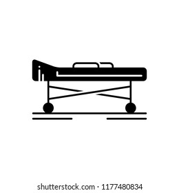 Vector icon for stretcher  - Shutterstock ID 1177480834