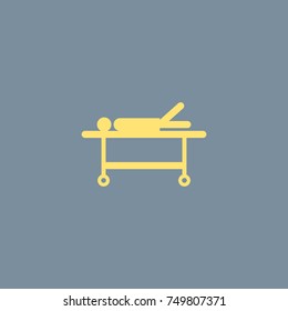 Vector icon of stretcher. Eps-10.