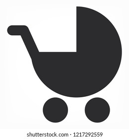 Vector icon stroller 10 EPS
