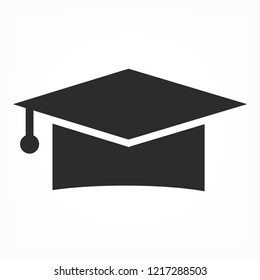 Vector icon student hat 10 EPS