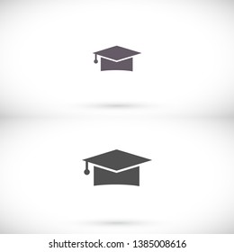Vector icon student hat 10 EPS . Lorem Ipsum Illustration design
