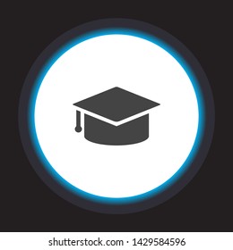 Vector icon student hat 10 EPS . Lorem Ipsum Illustration design