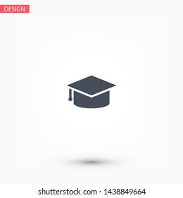 Vector icon student hat 10 EPS . Lorem Ipsum Illustration design