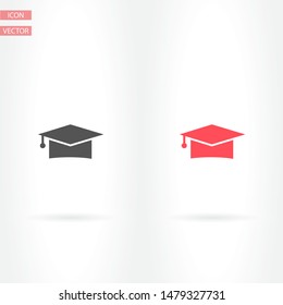 Vector icon student hat 10 EPS . Lorem Ipsum Illustration design