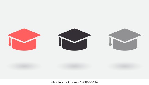 Vector icon student hat 10 EPS . Lorem Ipsum Illustration design