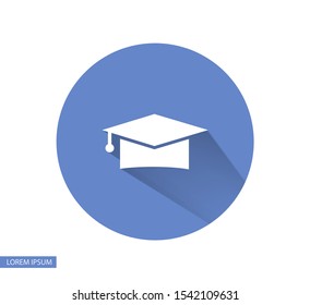 Vector icon student hat 10 EPS . Lorem Ipsum Illustration design