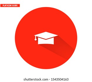 Vector icon student hat 10 EPS . Lorem Ipsum Illustration design