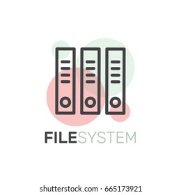 Vector Icon Style Illustration Concept of Data Hosting, Content Sync, Cloud Storage, Server, Hard Drive, Connection Process, Mobile and Desktop Application Development