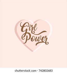 Vector Icon Style Illustration Concept of Feminism Movement, LGBT Society, Girl Power, Female Future Protest, Isolated Symbol for Web, Mobile or T-Shirt Design