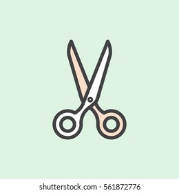 Vector Icon Style Illustration Logo for Manicure or Pedicure Shop, Barber or Hairdresser Salon. Isolated Symbol