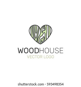 Vector Icon Style Illustration Logo for Wood or Carpet Company Shop