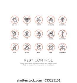 Vector Icon Style Illustration Logo of Pest Control, Food Hygiene, Legislation and Local Authority, Hazard Infection Virus Protection