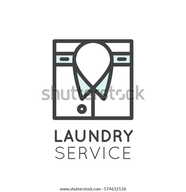 Vector Icon Style Illustration Logo Laundry Stock Vector Royalty