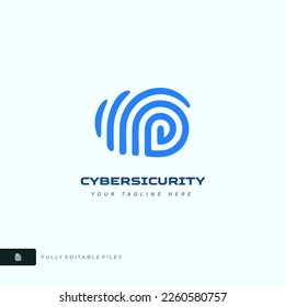 Vektorsymbol-Style-Illustration der Touch-Id Fingerprint-Prüfung, sicherer Zugriff, isoliertes Logo