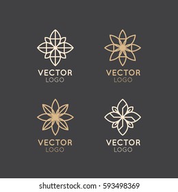 Vector Icon Style Logo Sign Of  Alternative Medicine. IV Vitamin Therapy, Anti-Aging, Wellness, Ayurveda, Chinese Medicine. Holistic Centre. Green Energy Mandala