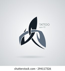 Vector icon in the style of tattoos