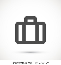Vector icon suitcase 10 EPS