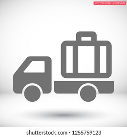 Vector icon suitcase 10 EPS