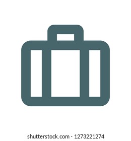 Vector icon suitcase 10 EPS