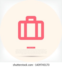 Vector icon suitcase 10 EPS . Lorem Ipsum Illustration design