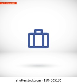 Vector icon suitcase 10 EPS . Lorem Ipsum Illustration design