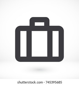 Vector icon suitcase 10 EPS