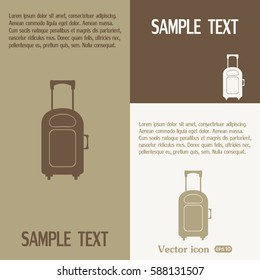 Vector icon suitcase
