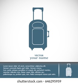 Vector icon suitcase