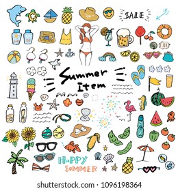 Vector icon summer sale illustration