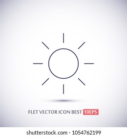 Vector icon sun 10 EPS