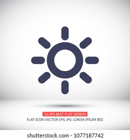 Vector icon sun 10 EPS
