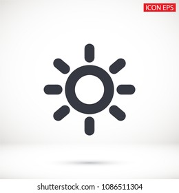 Vector icon sun 10 EPS