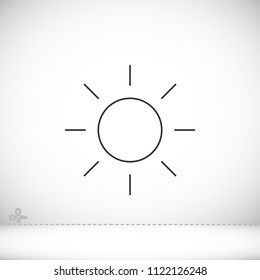 Vector icon sun 10 EPS