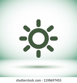 Vector icon sun 10 EPS