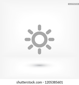Vector icon sun 10 EPS