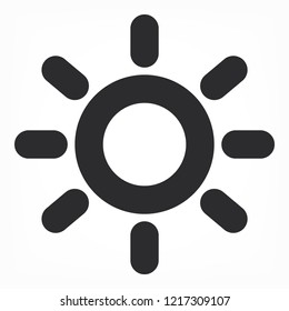 Vector icon sun 10 EPS