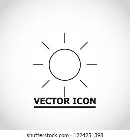 Vector icon sun 10 EPS