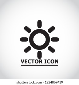 Vector icon sun 10 EPS