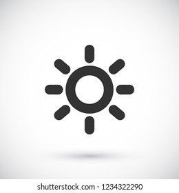Vector icon sun 10 EPS
